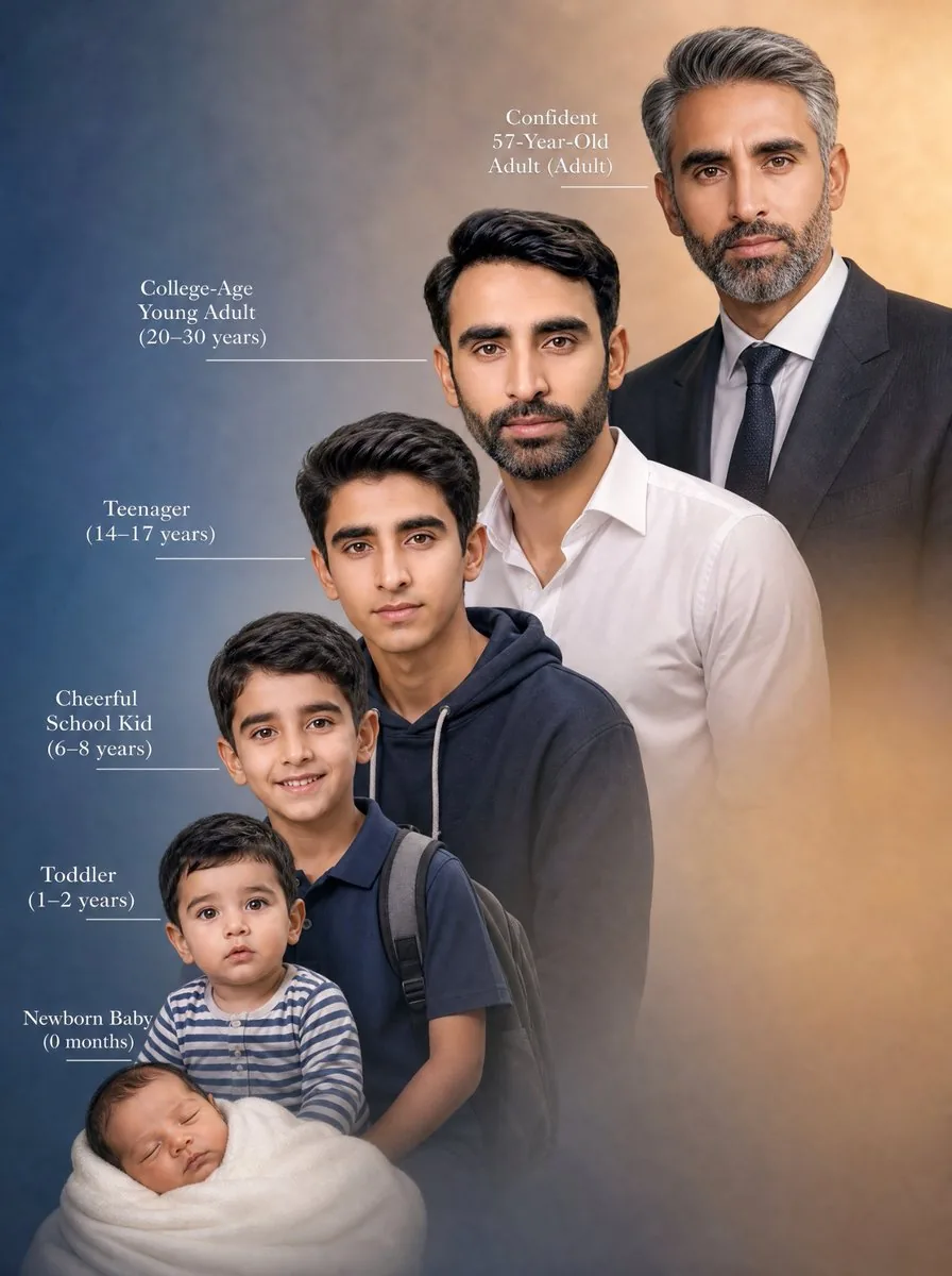 Life Stages Composite Portrait reference