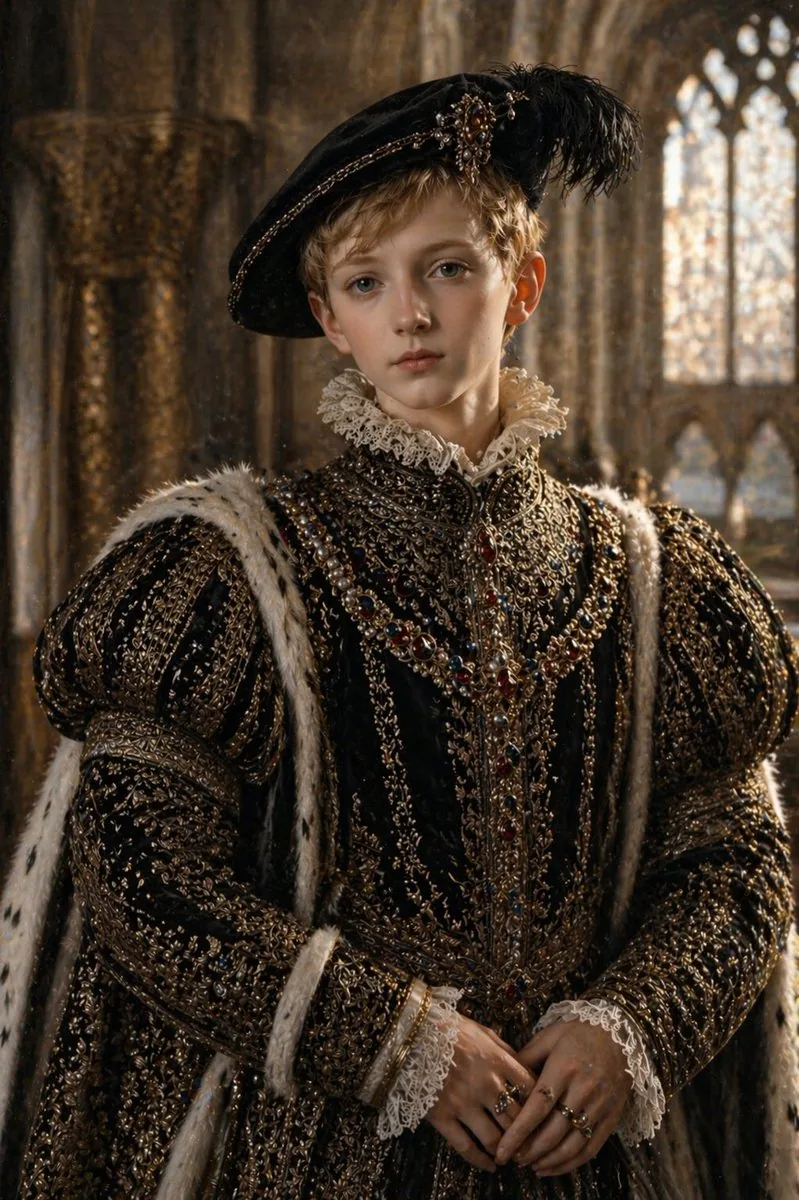 Cinematic Tudor Noble Portrait reference