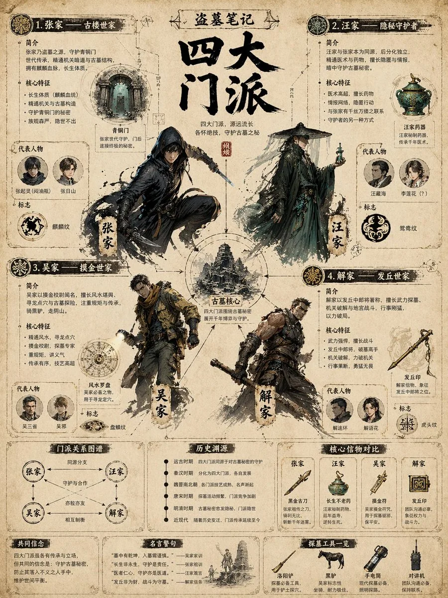 Vintage Faction Infographic Poster reference