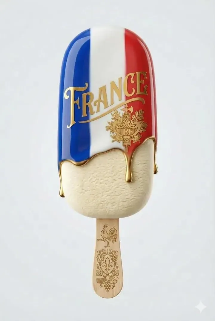 Ultra-realistic product shot of a premium ice cream bar inspired by Kazakhstan reference