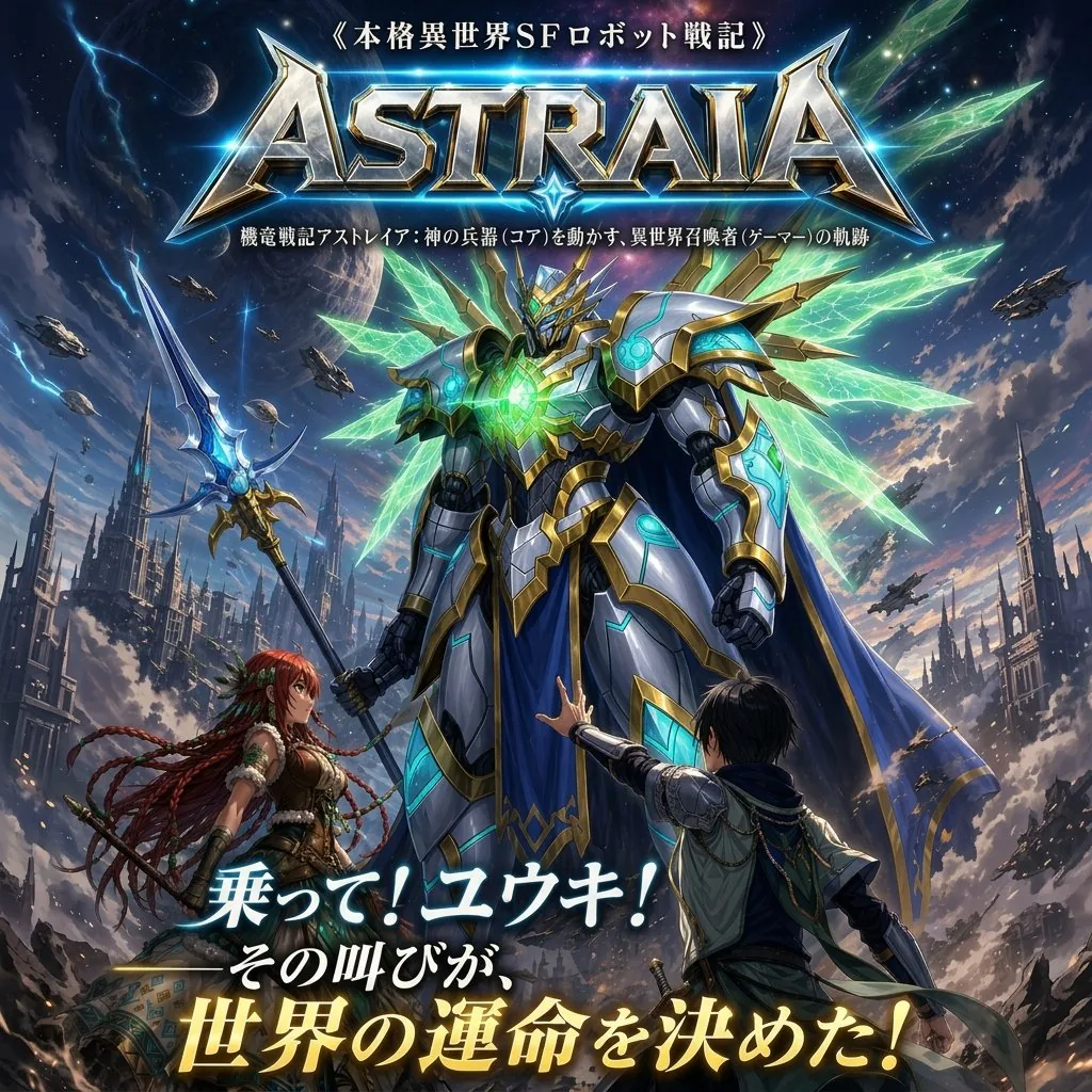 Epic Fantasy Mecha Light Novel Cover reference
