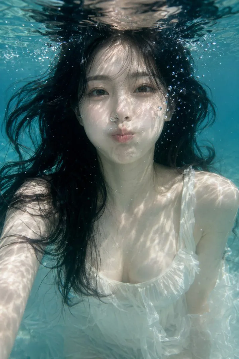 Underwater Photorealistic Portrait reference