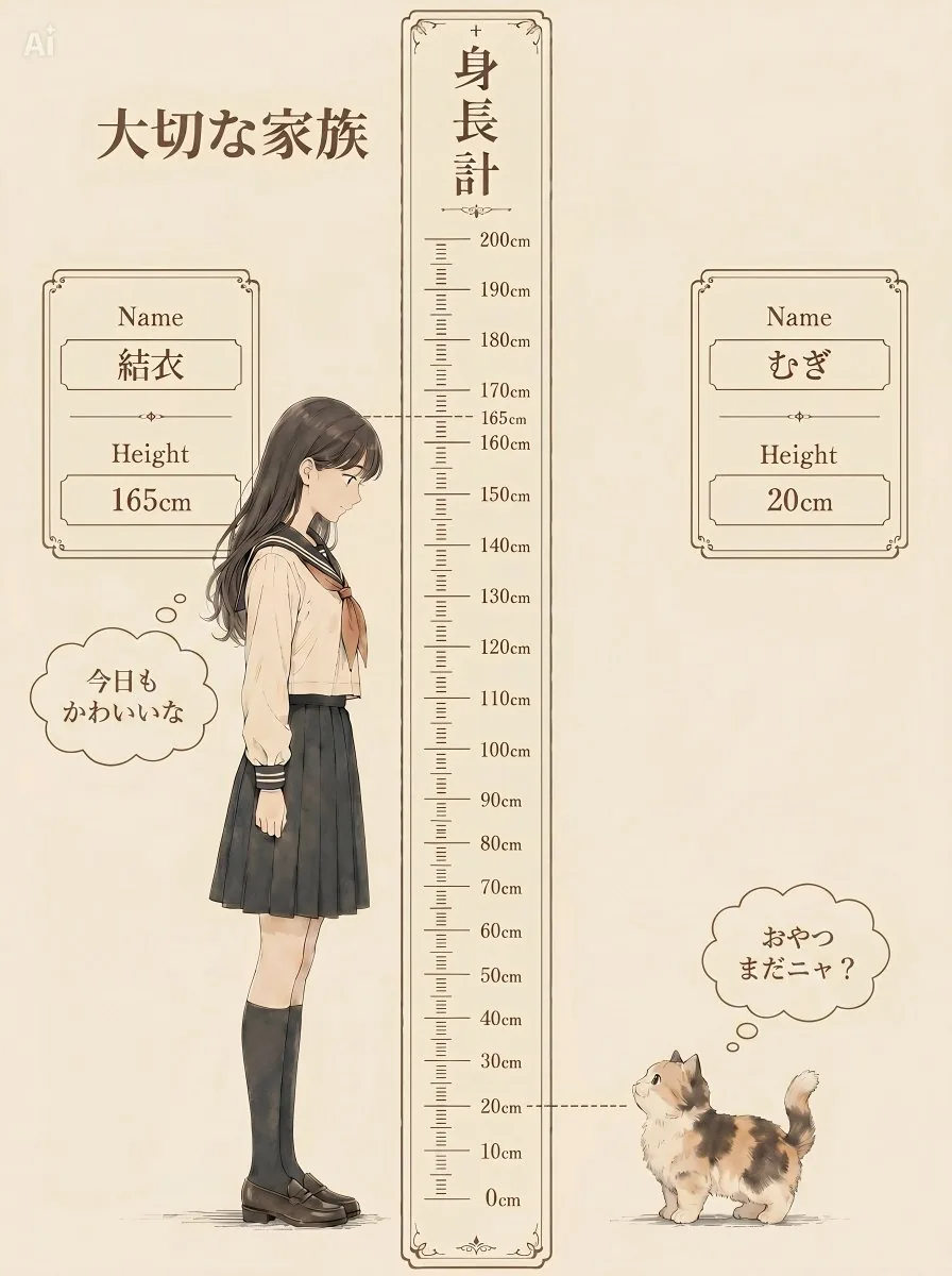 Nostalgic Height Chart Family Poster reference