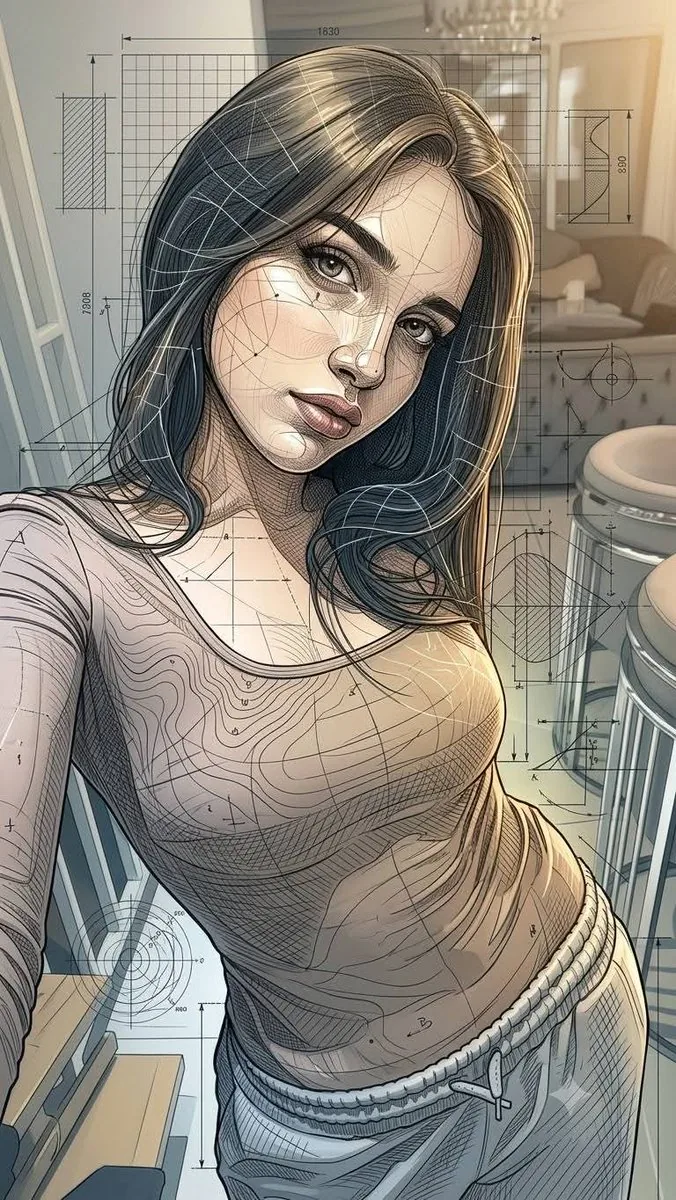 Neo-parametric architectural illustration - Nano Banana Pro AI Prompt for Infographic / Edu Visual reference