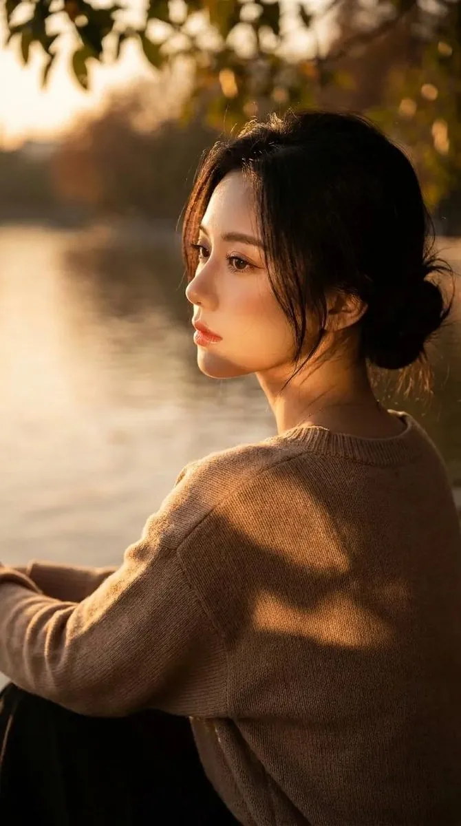 Cinematic Lakeside Portrait reference
