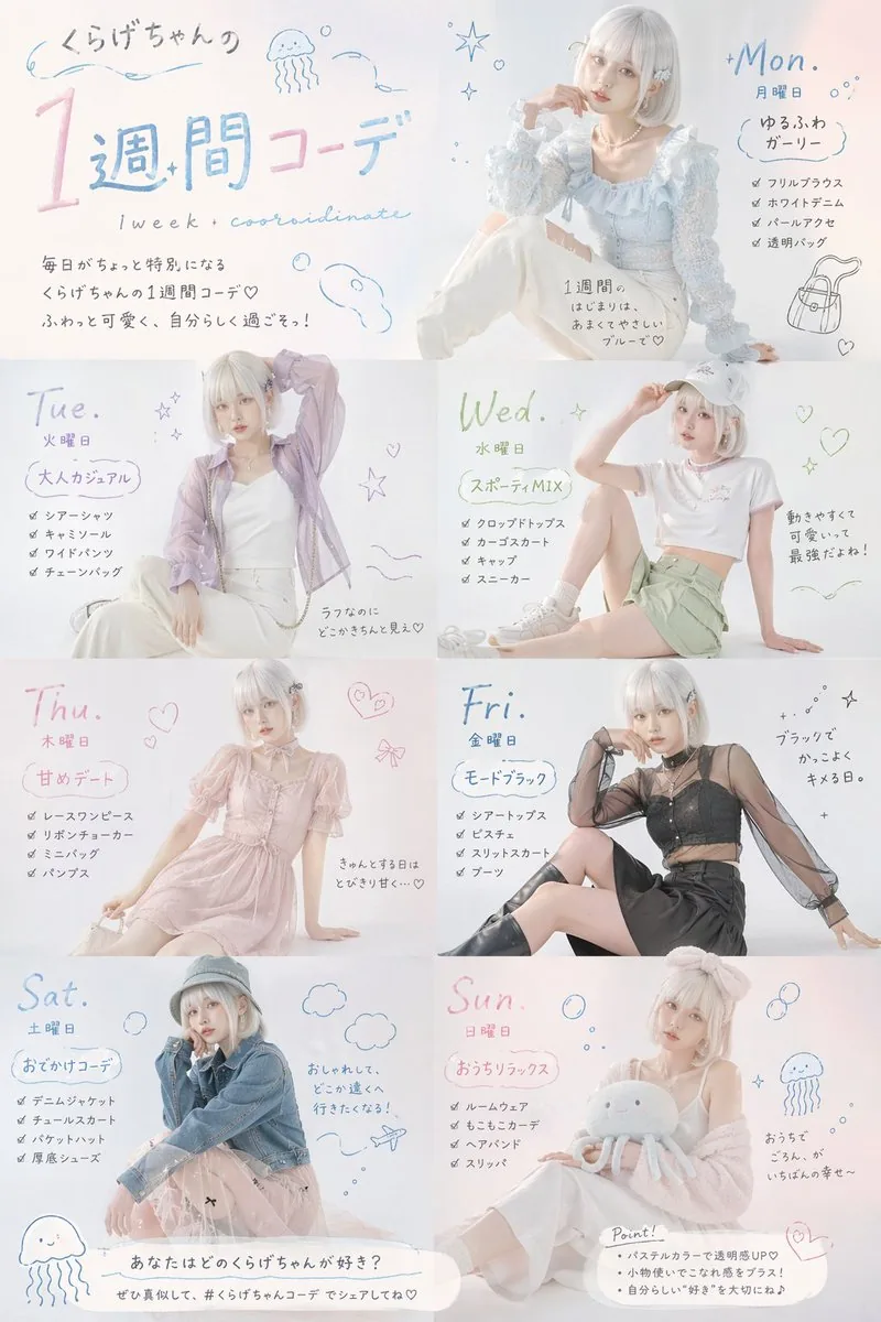 Fashion Magazine Weekly Outfit Prompt reference