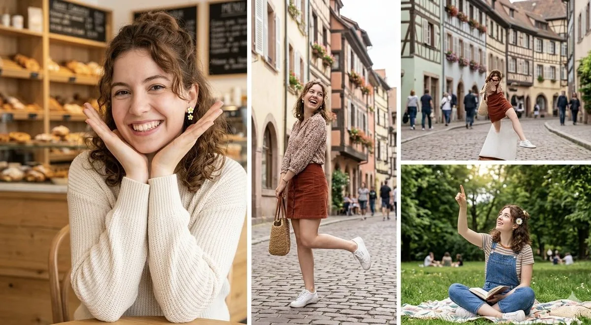 European Travel Photo Diary Collage - Nano Banana Pro AI Prompt for Social Media Post reference