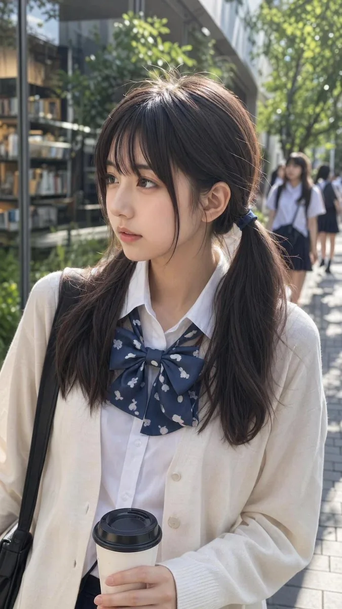 Ordinary Schoolgirl Street Snapshot reference