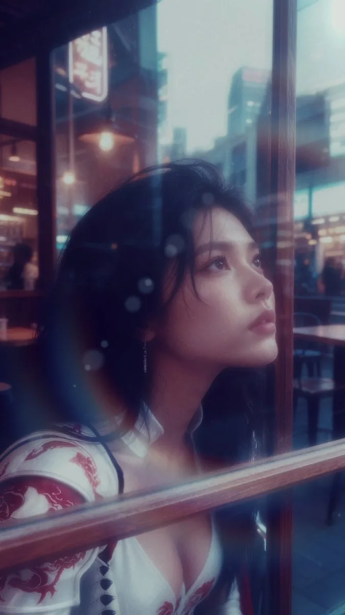 Cinematic Ilya Cafe Window Shot reference