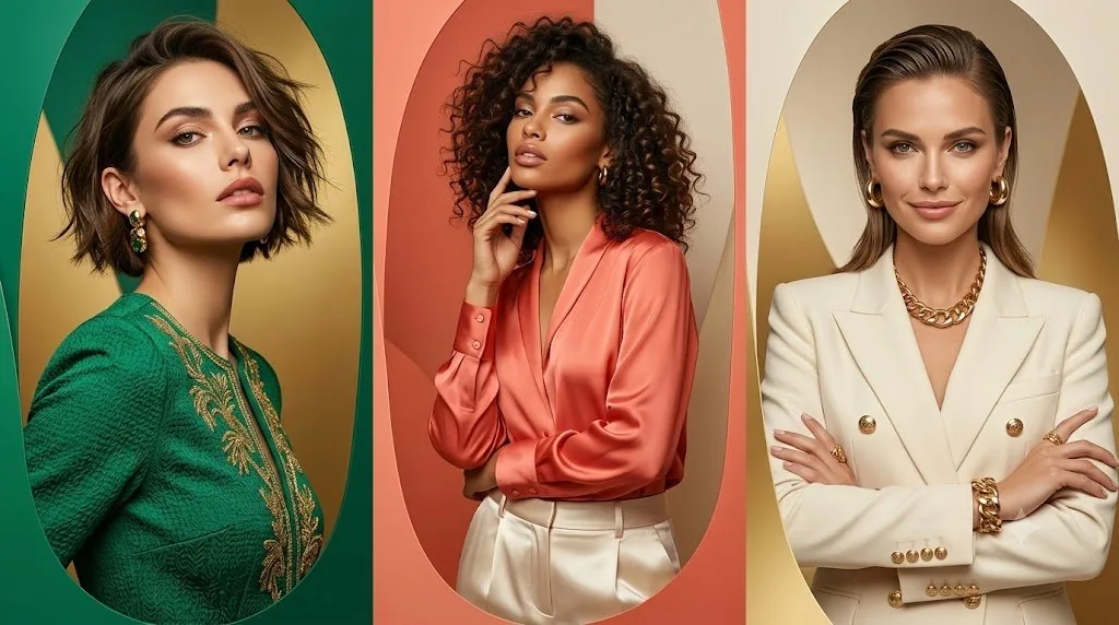Faceless Fashion Editorial Triptych reference