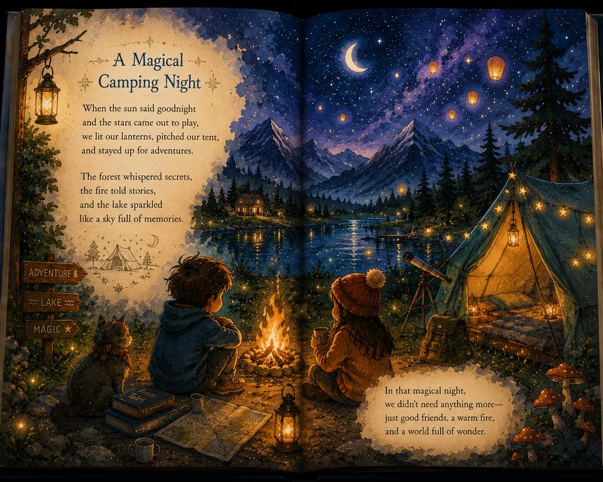 Magical Children's Storybook Illustration reference
