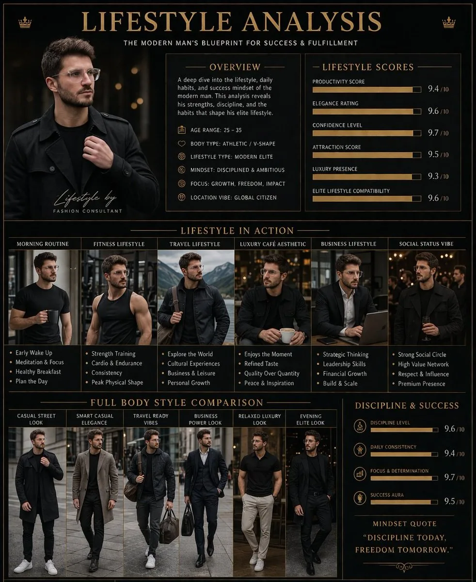 Luxury Lifestyle Analysis Poster reference