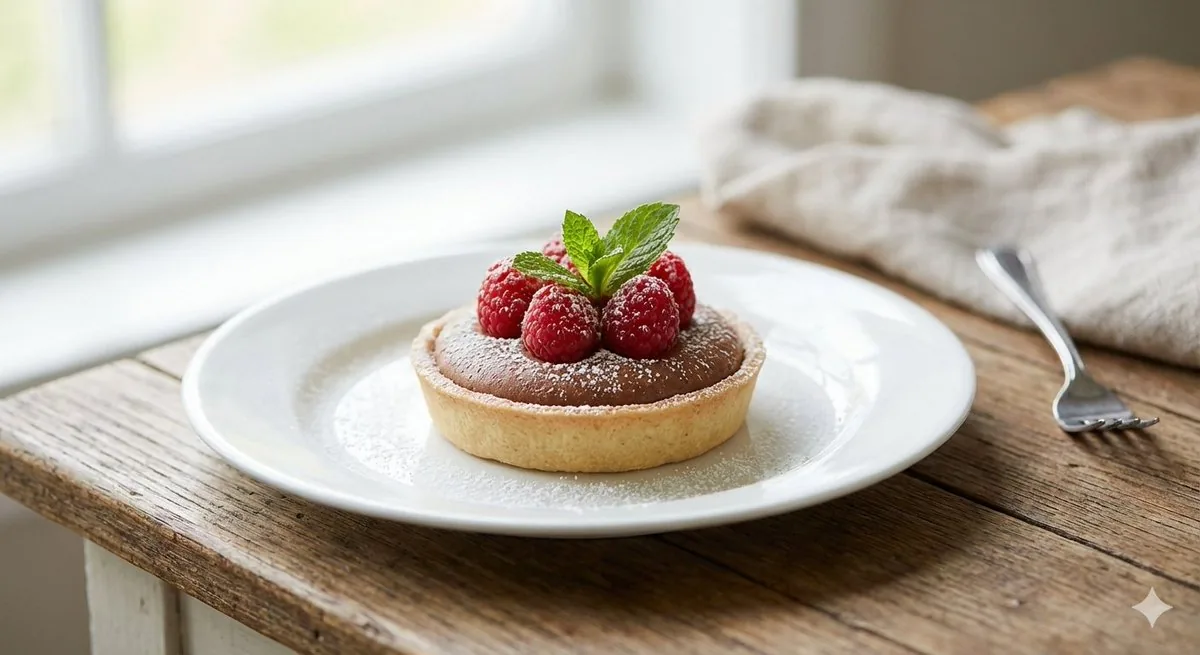 Ultra-Photorealistic Cinematic Food Shot of a Plated Dessert - Nano Banana Pro AI Prompt for Social Media Post reference