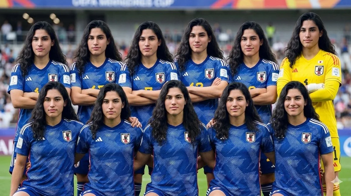 Character as Japan Soccer Representative reference