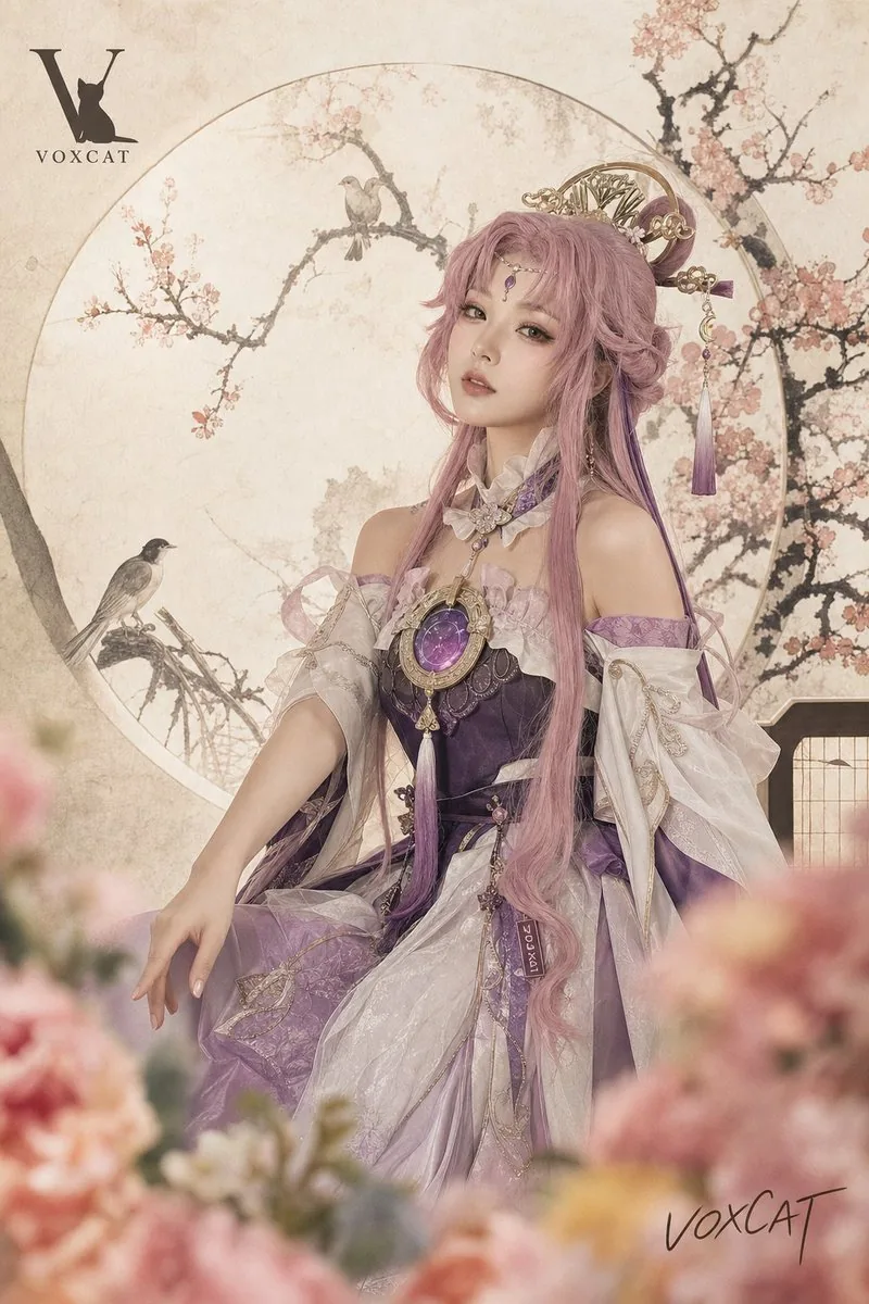 New Chinese Tea Label Cosplay Portrait reference