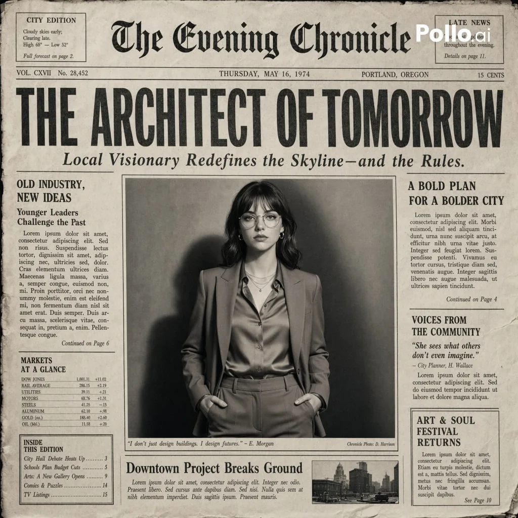 Vintage Newspaper Front Page Generator reference