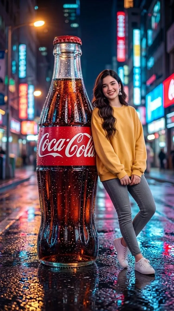 Neon City Soda Advertisement reference