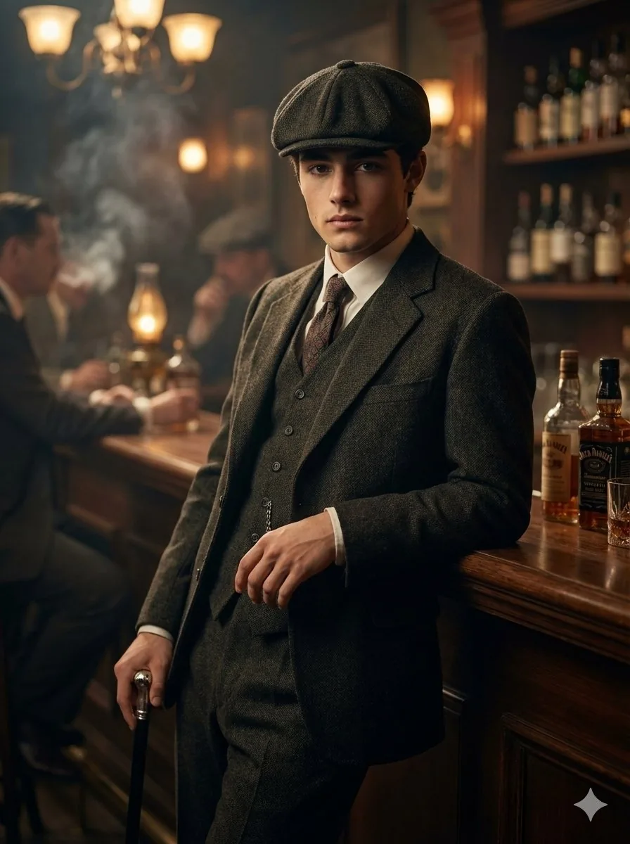 Peaky Blinders Inspired Cinematic Portrait reference