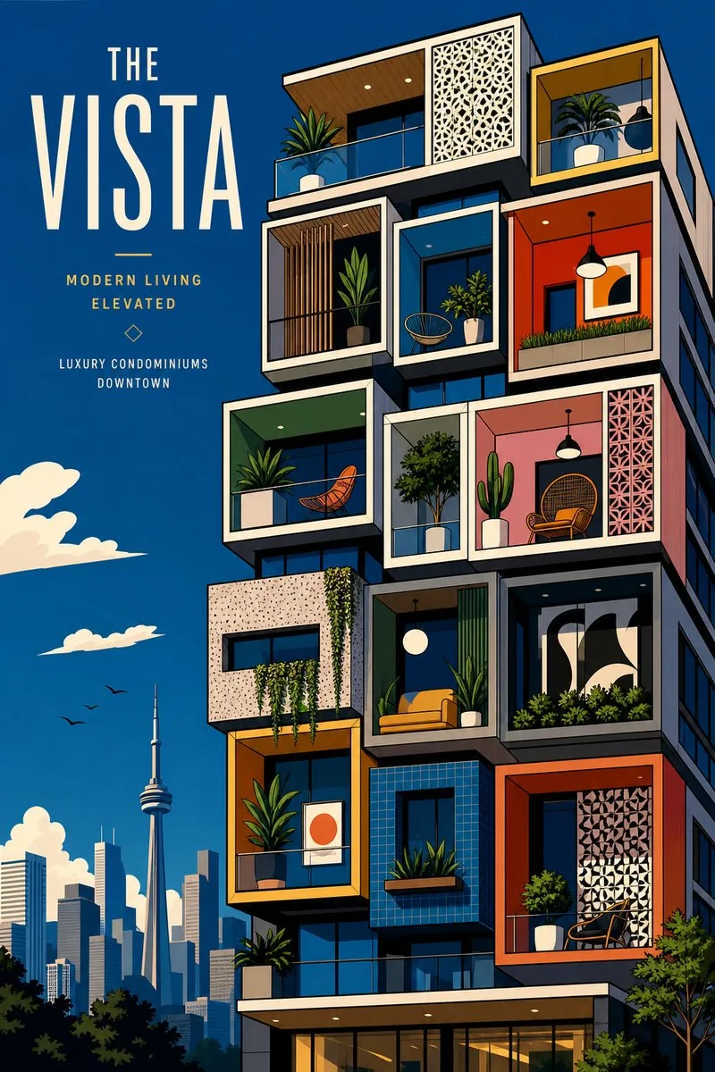 The Vista Modular Condo Poster reference