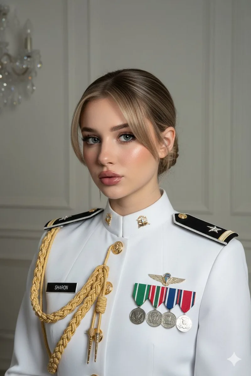 Formal Military Portrait with Identity Lock and Insignia - Nano Banana Pro AI Prompt for Social Media Post reference