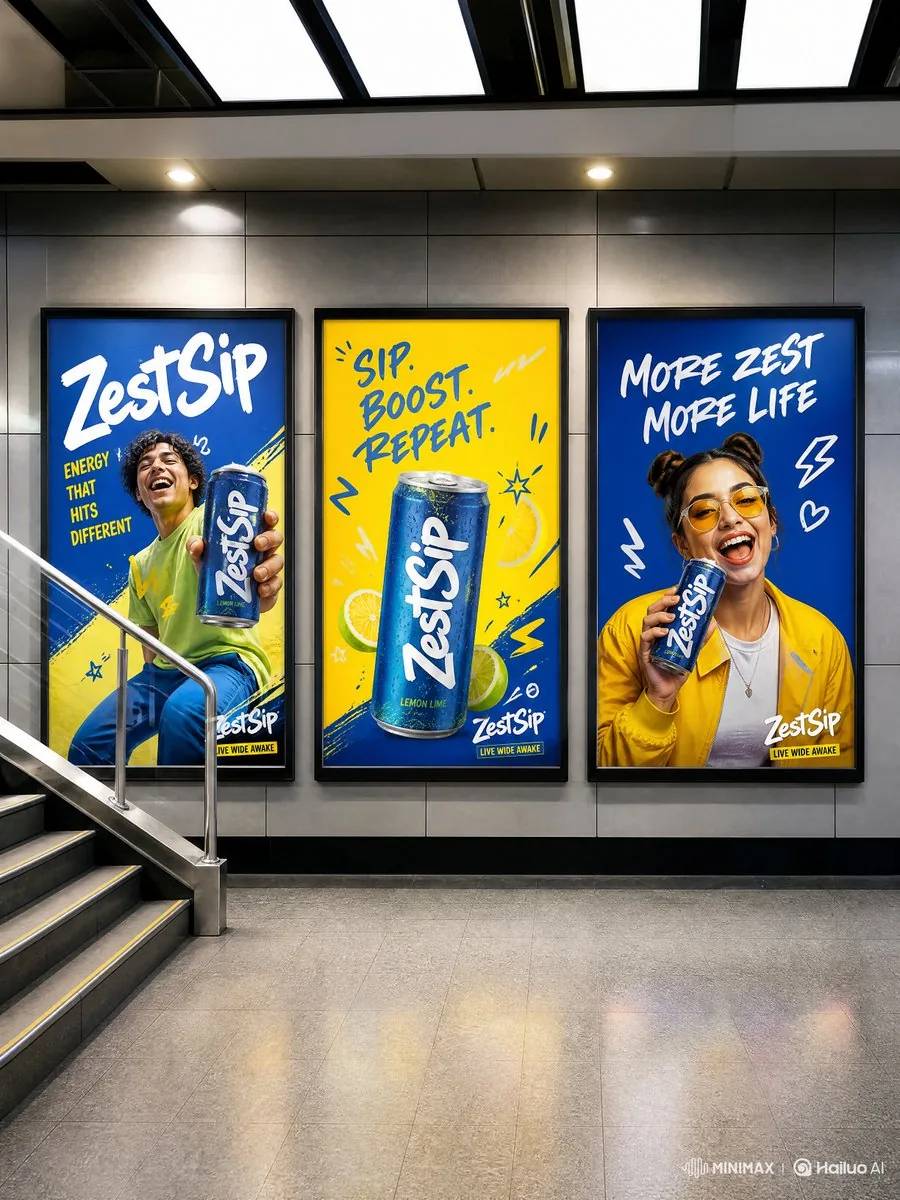 Modern Transit Station Ad Scene reference