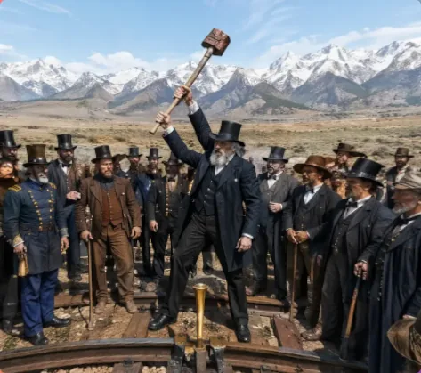Victorian Railroad Ceremony Scene reference