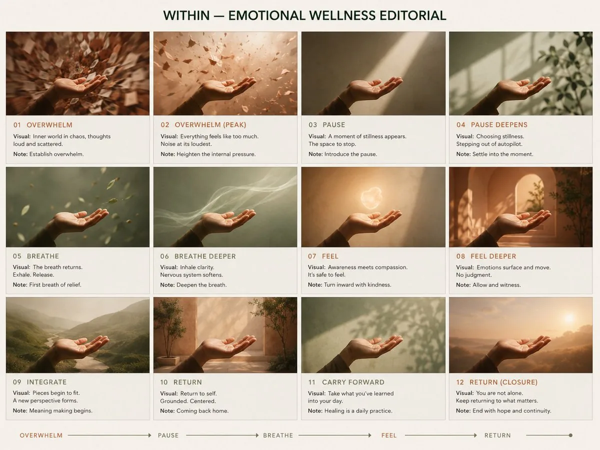 Premium Pitch Deck Storyboard reference