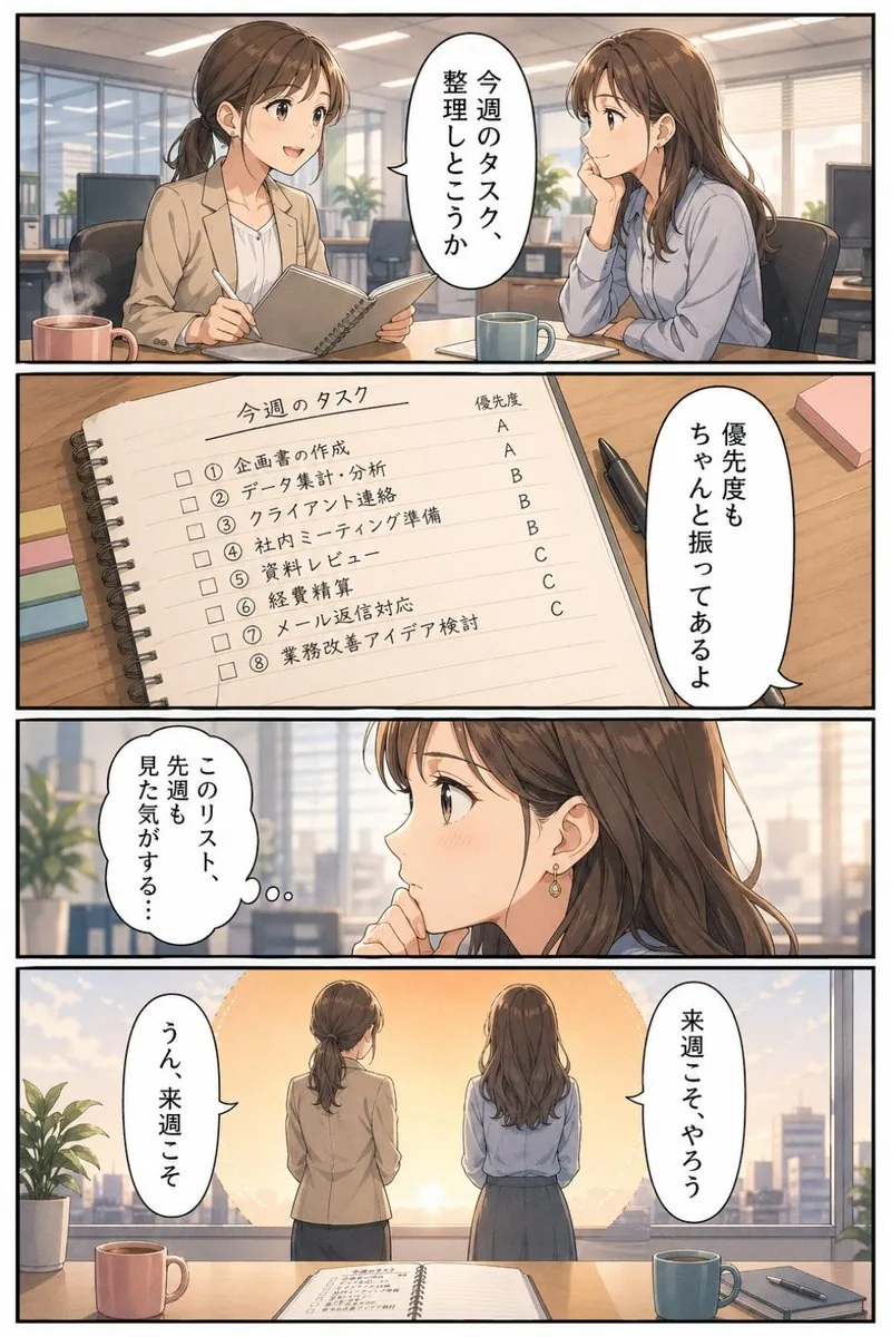 Business Office Manga Task Comic reference