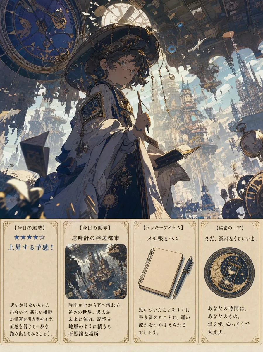 Steampunk Daily Fortune Cards reference