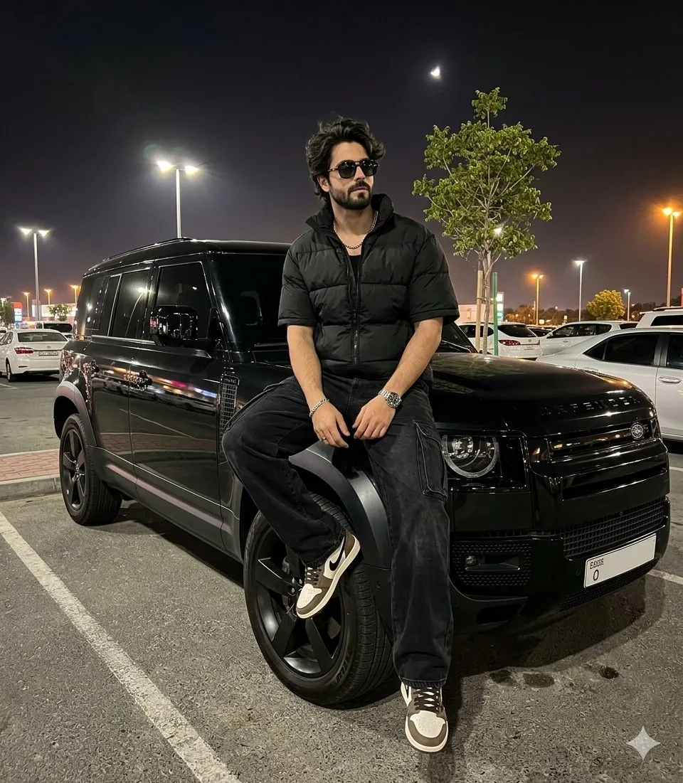 Night Parking Defender Car Portrait reference