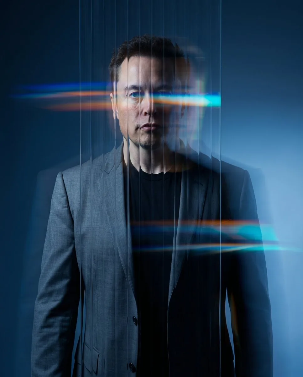 Refractive Glass Concept Portrait reference
