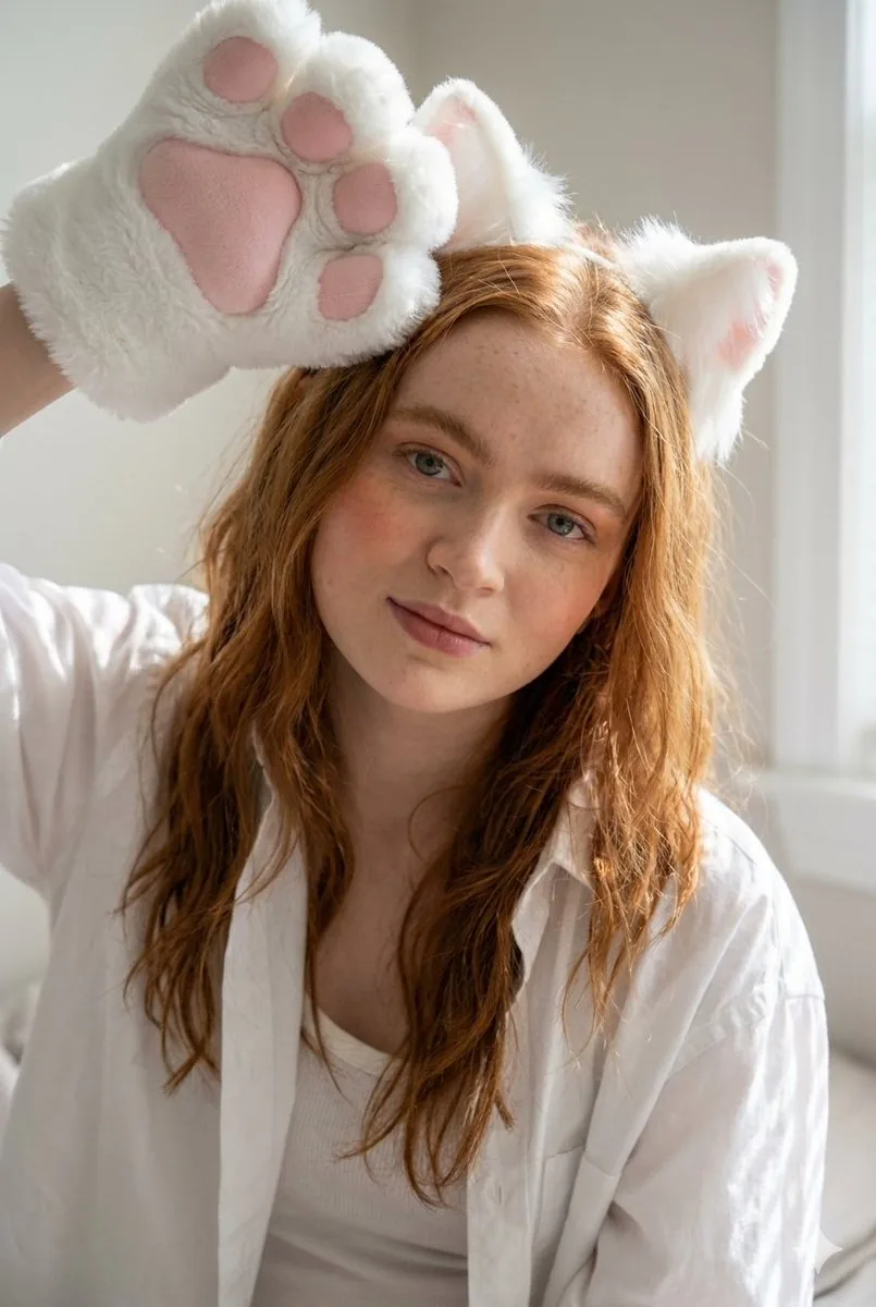 Cute Cat Cosplay Bedroom Portrait - Nano Banana Pro AI Prompt for Social Media Post reference
