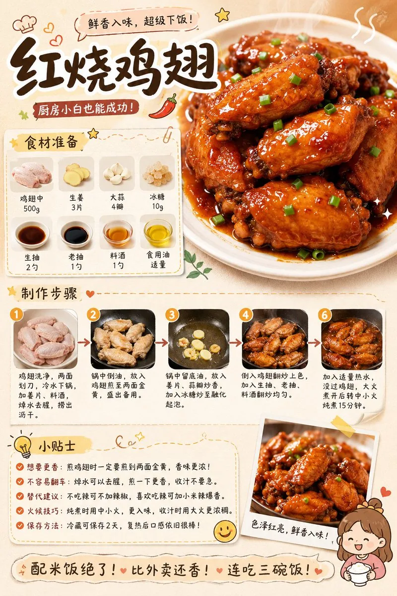 Gourmet Recipe Visual Note Poster reference