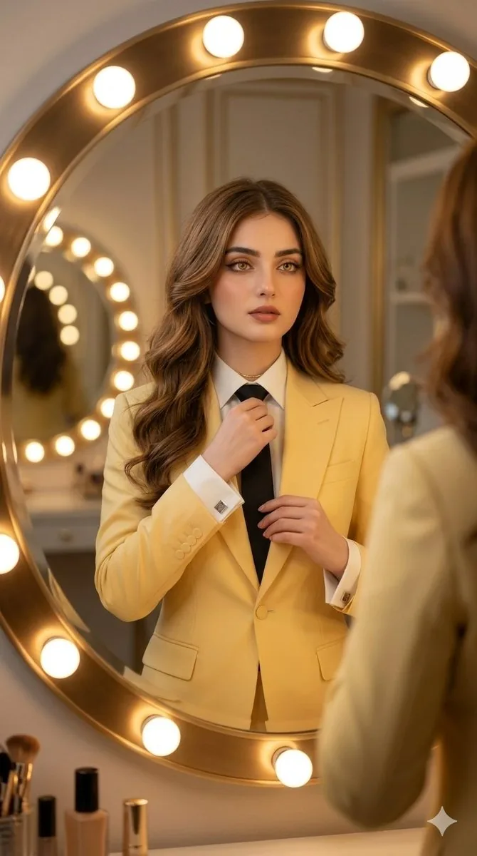 Vanity Mirror Fashion Portrait reference