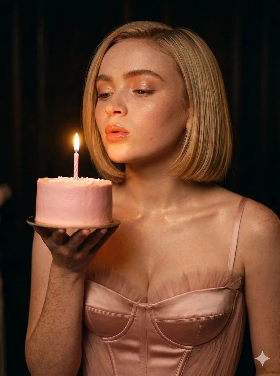 Luxury Cinematic Birthday Portrait - Nano Banana Pro AI Prompt for Social Media Post reference