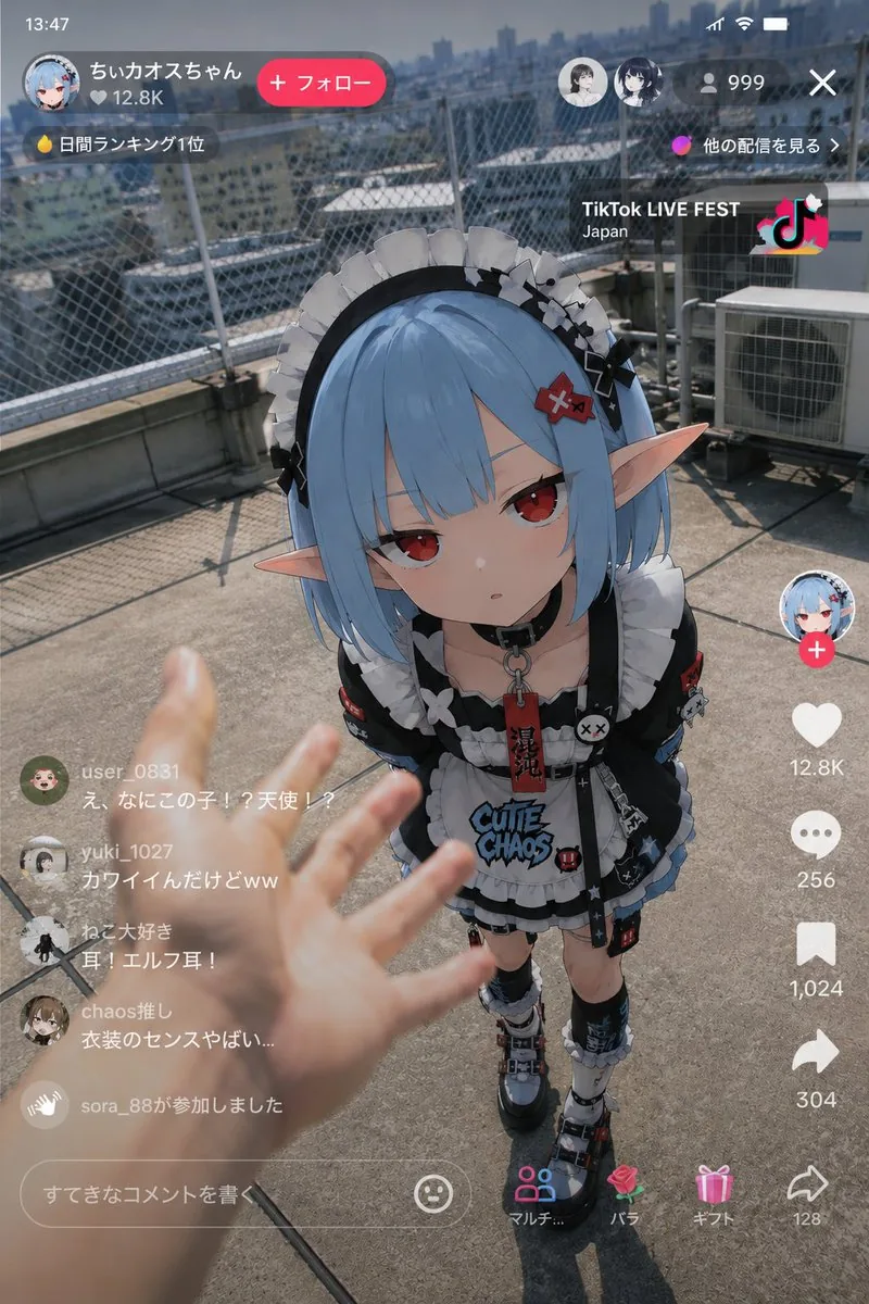 Anime Character Real-World Stream i2i reference