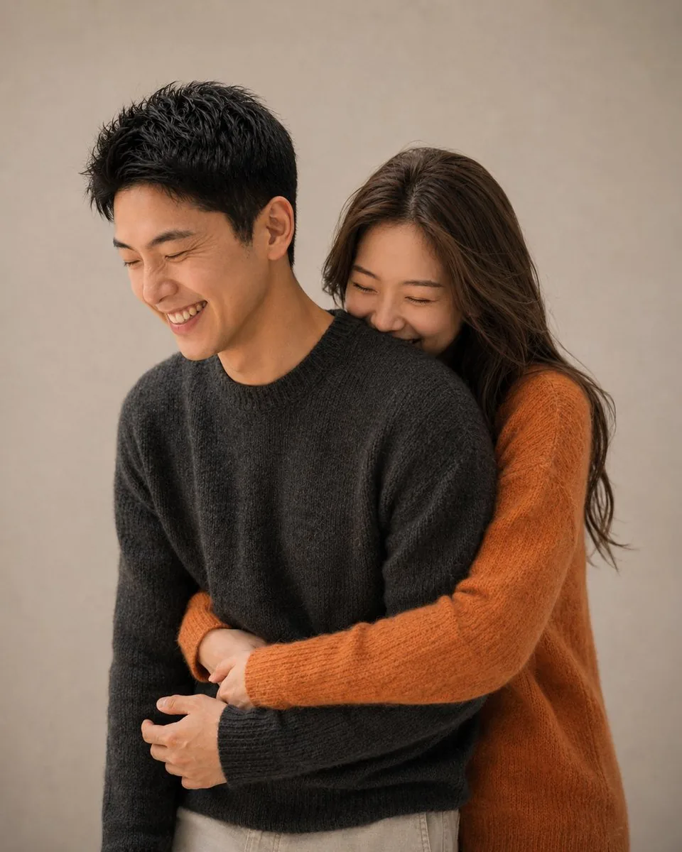 Korean Magazine Couple Portrait reference