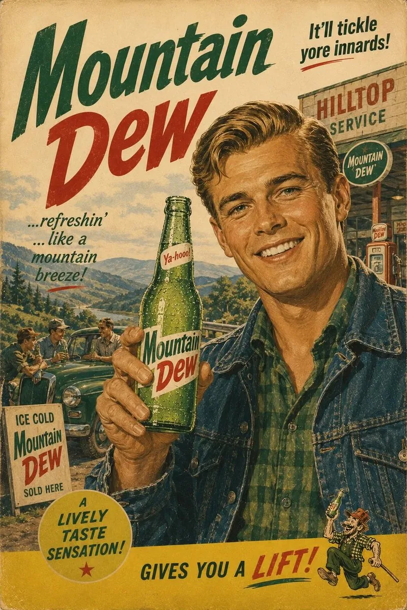 1960s Retro Advertising Poster reference