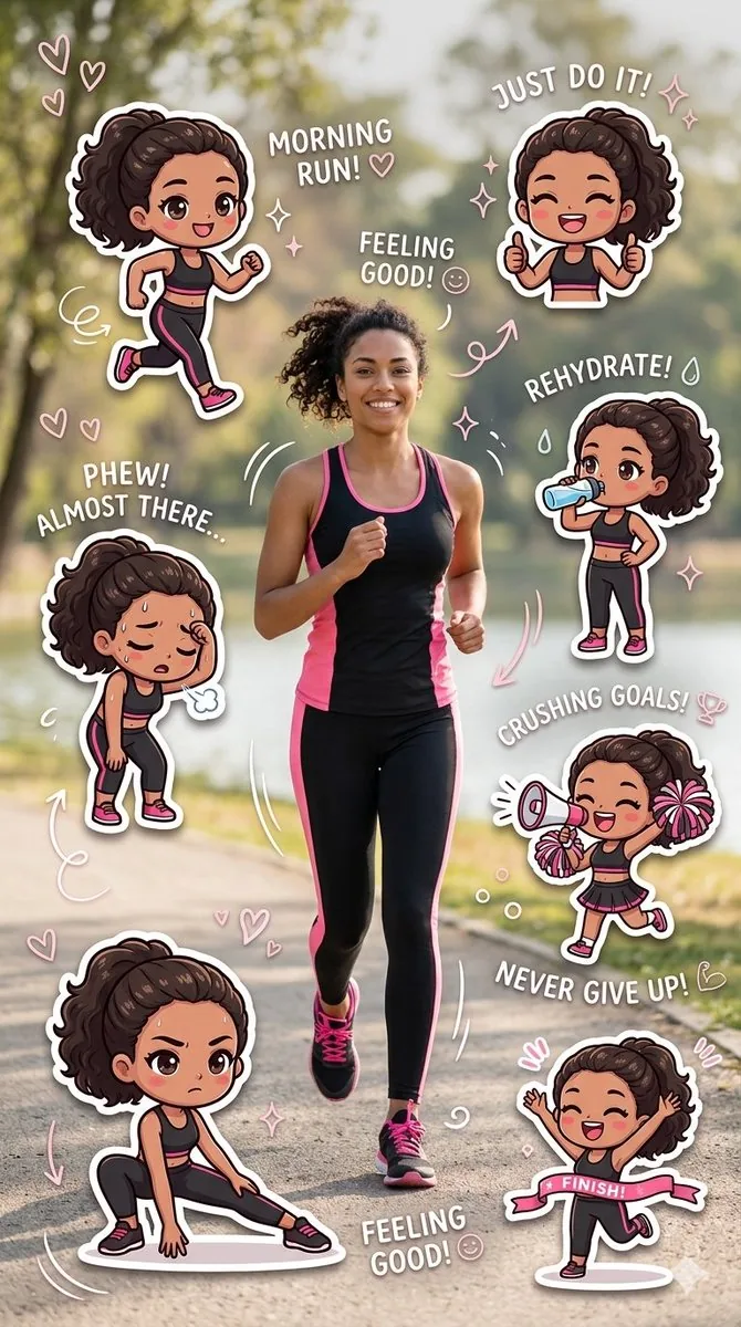 Fitness Journey Digital Collage reference