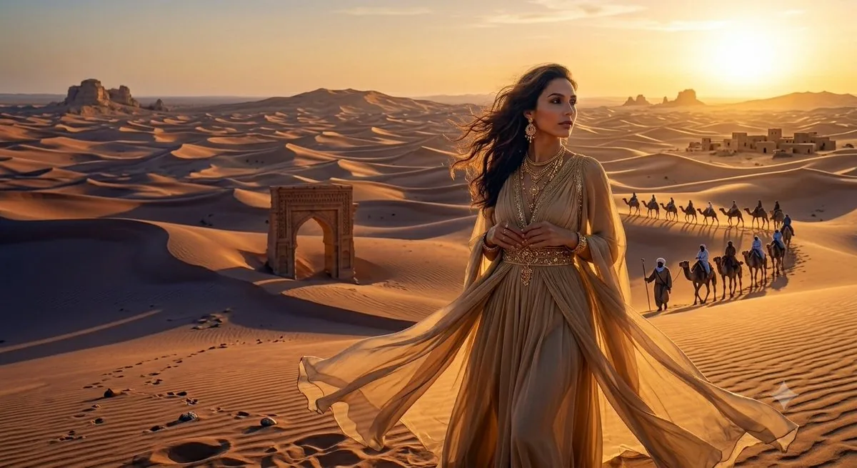 Desert Princess at Sunset reference
