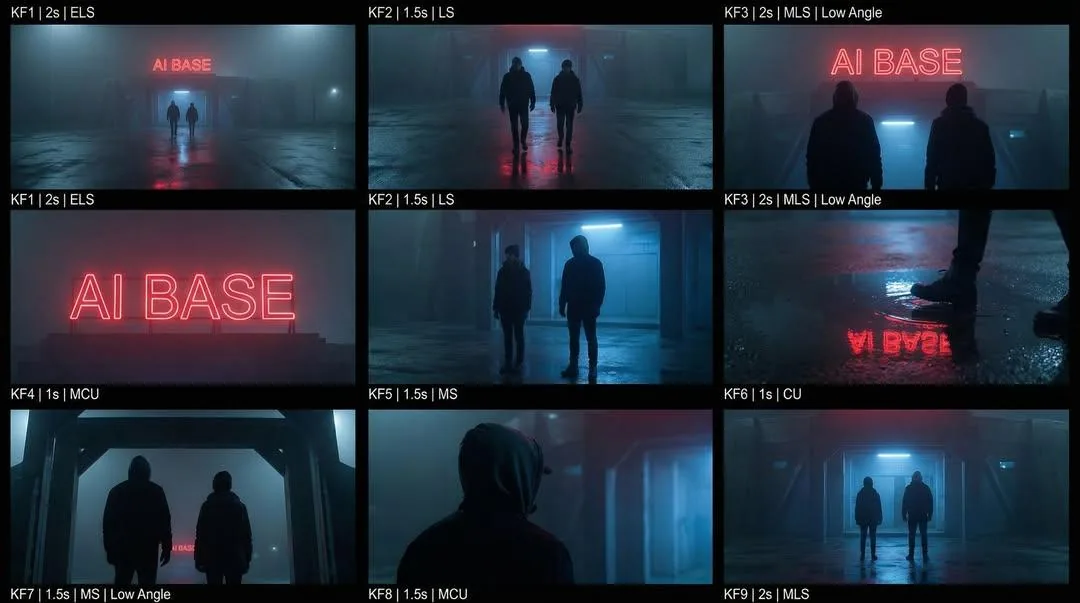 Cinematic Sci-Fi Storyboard Prompt for Nano Banana Pro reference
