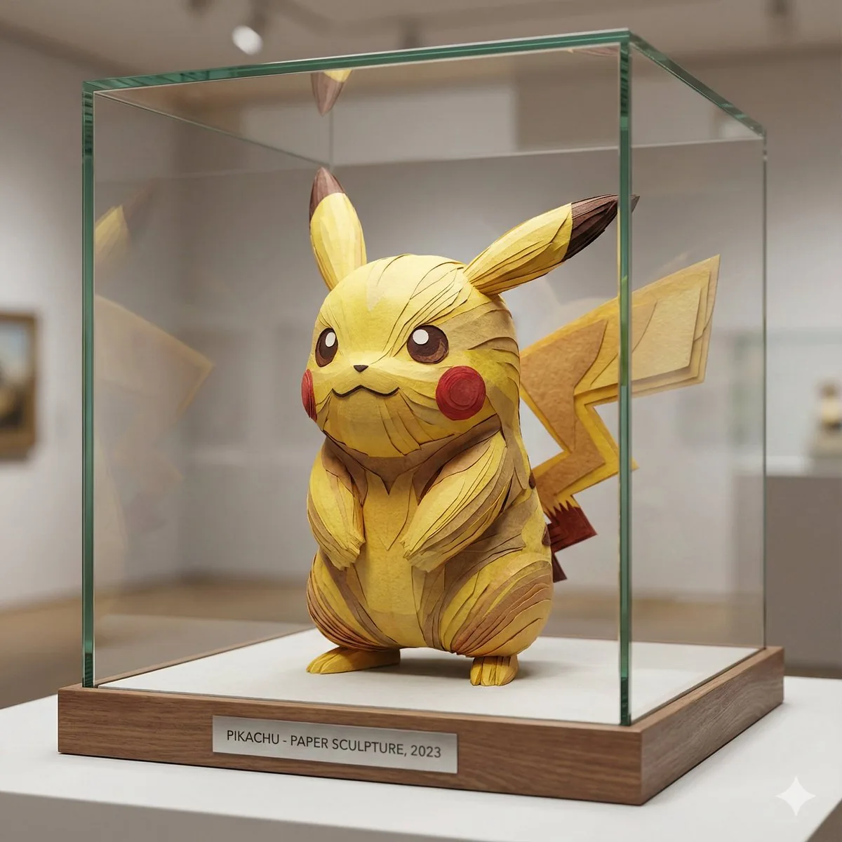 Cartoon Character Paper Sculpture Museum Display reference