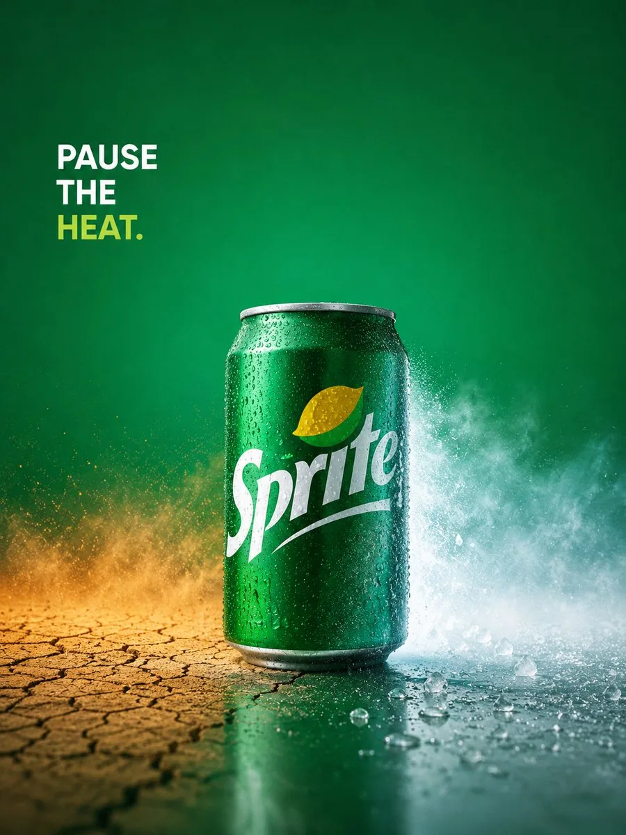 Sprite Pause the Heat Ad reference