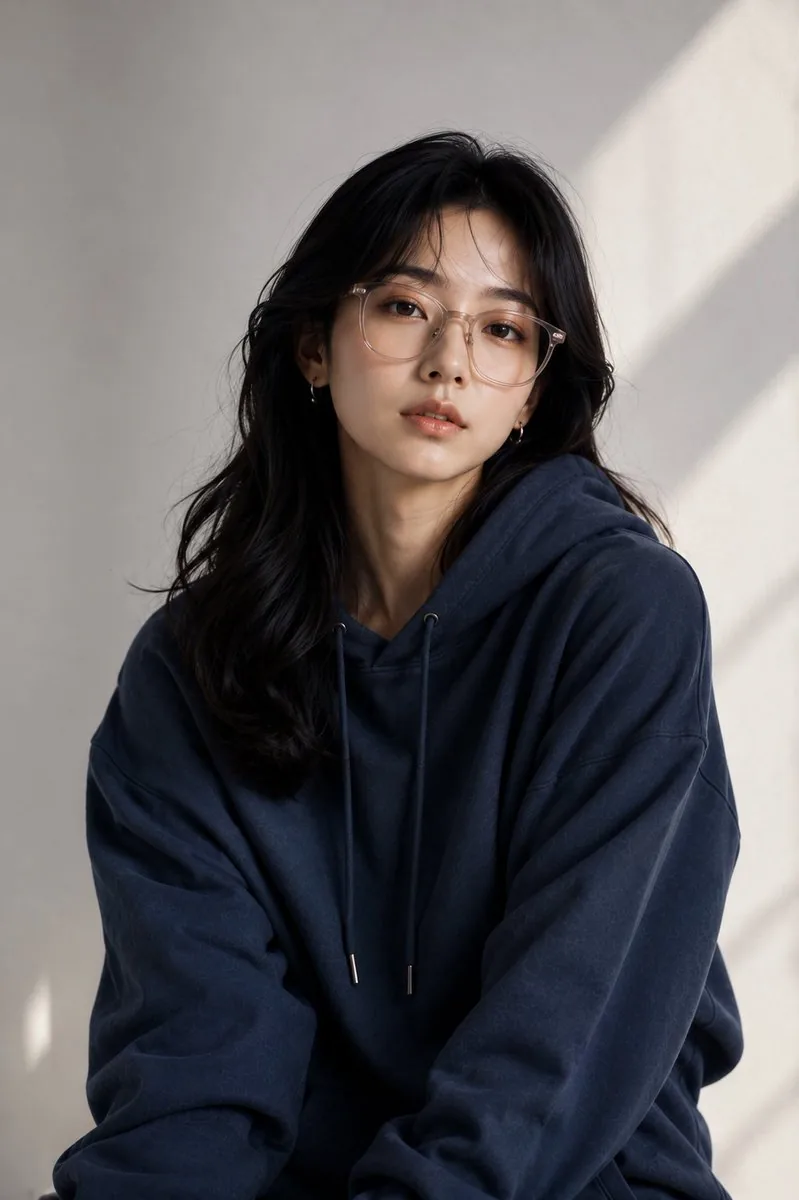 East Asian Fashion Editorial Portrait reference