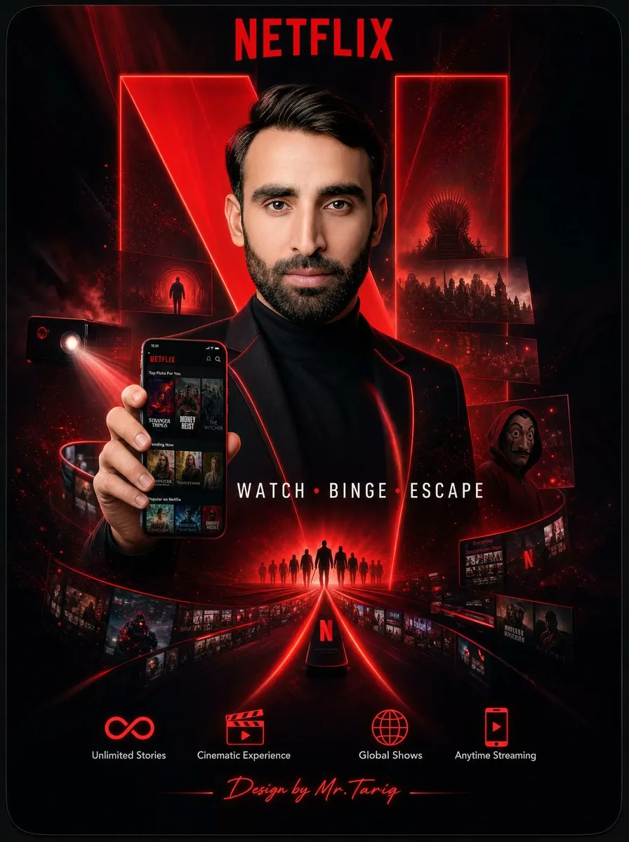 Netflix Neon Streaming Poster reference