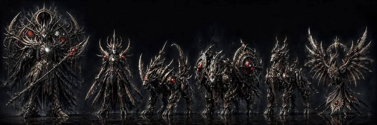 Dark Fantasy Combining Mecha Lineup reference