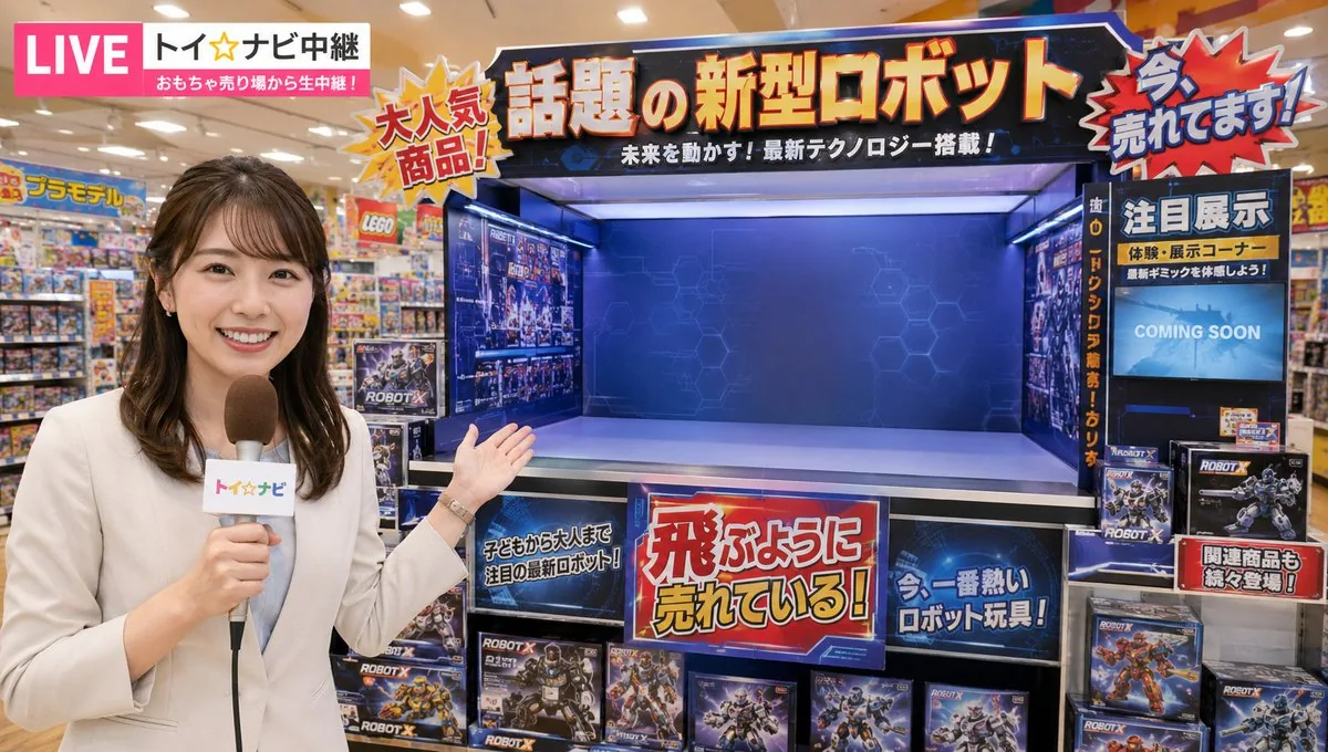 News Reporter Toy Store Scene reference