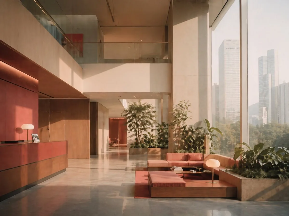 Sunlit Luxury Modern Lobby reference
