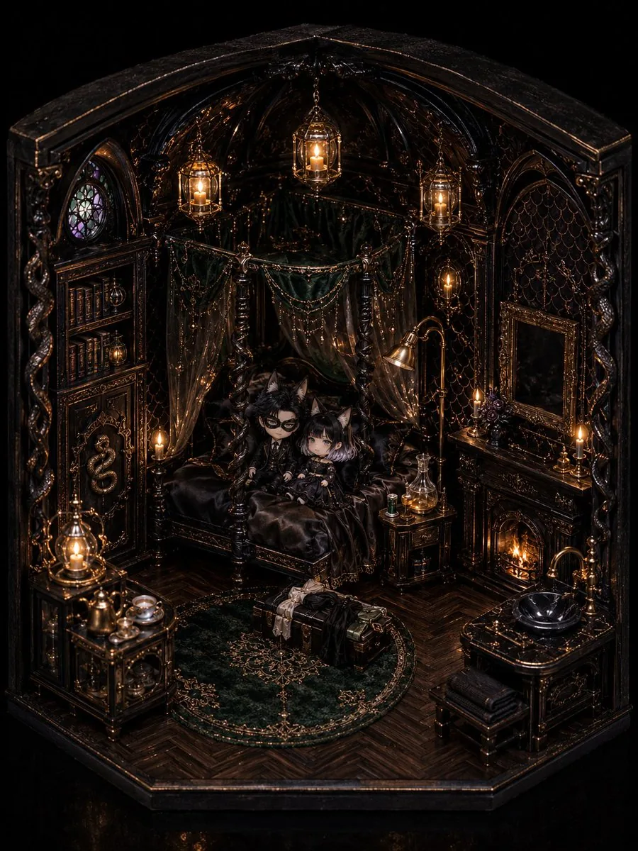Gothic Chibi Dollhouse Chamber reference