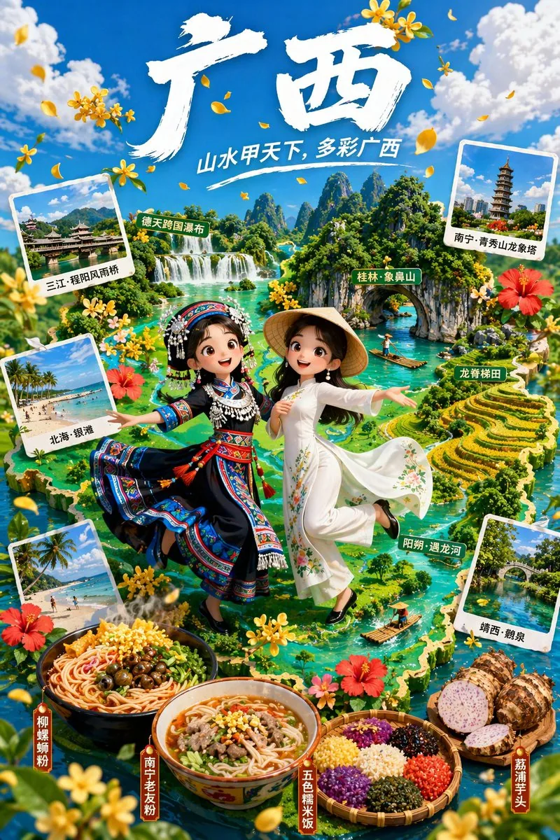 3D Animated Tourism Infographic Poster reference